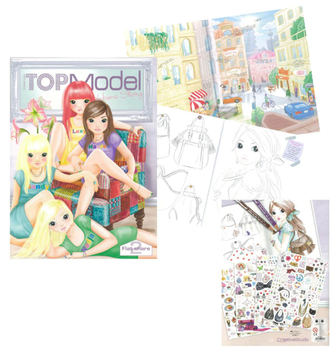 Colouring Book Create Your Top Model Home Story Flat Share 2